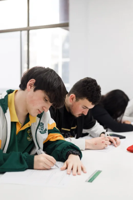 Student sitting HSC mock exam